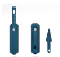 Foldable Cleaning Brush, Wet Dry Dust, Comfortable Grip Cleaning Brushes-Blue