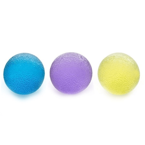 3 Pack Squishy Hand Therapy Exercise Balls - Fidget Gel Stress Balls/C-N3/X2
