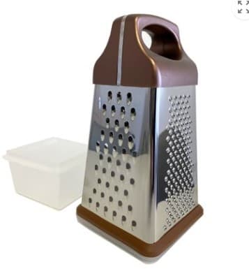 Totally Home Stainless Steel Grater with Storage Container
