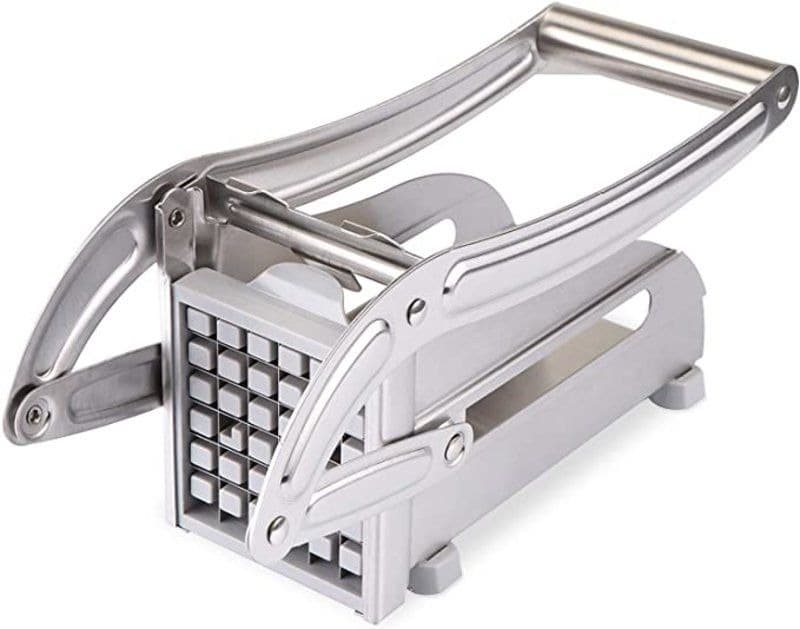 Potato Chipper - Manual French Fry Cutter with Stainless Steel Blades