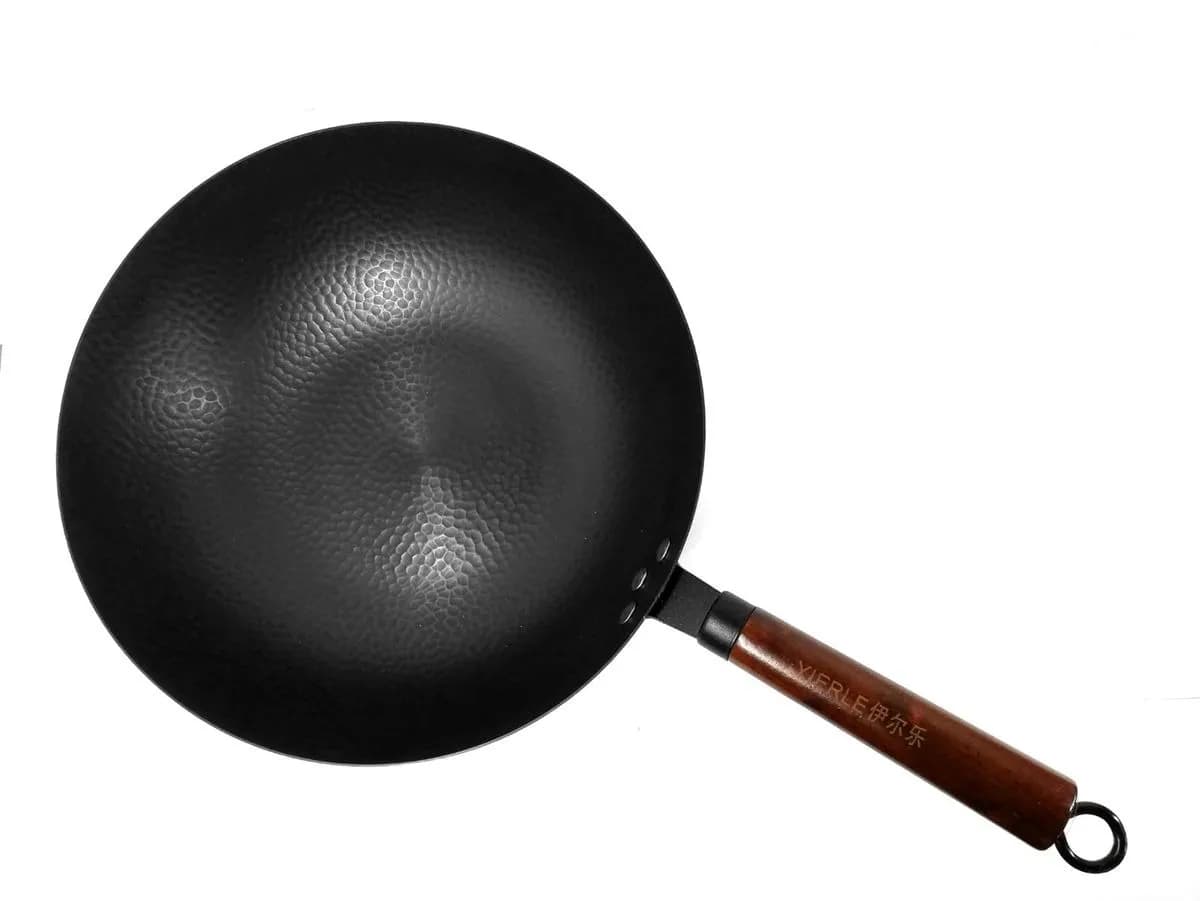 Sizzling Wok-Carbon Steel Wok & Pan With Glass & Steel Surrounding Lid