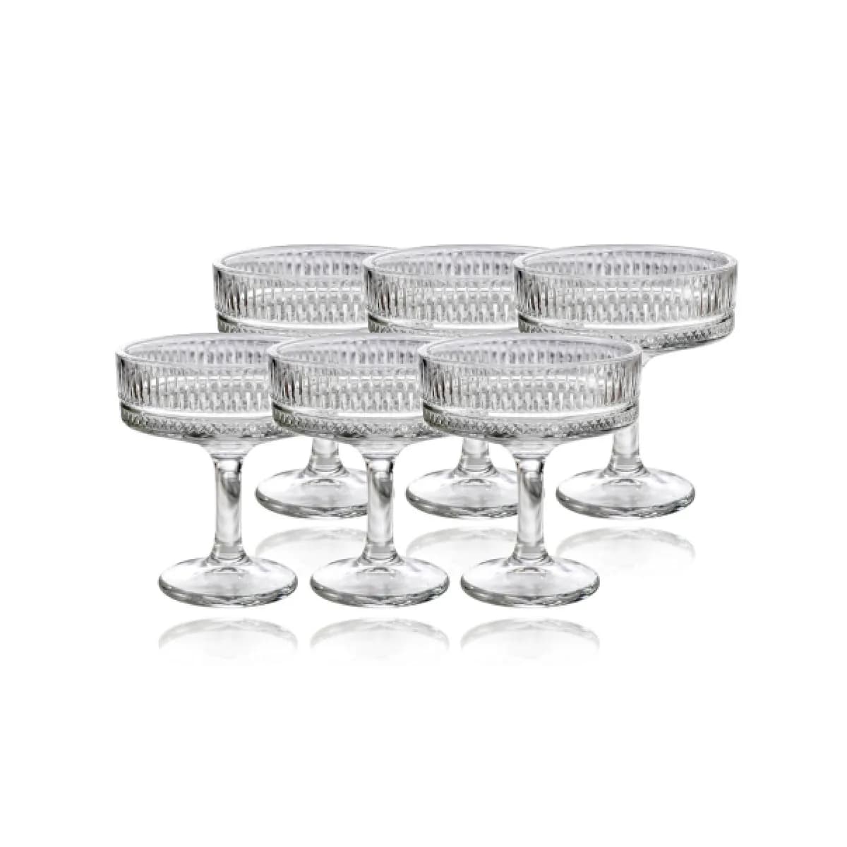 190ML Ice Cream & Dessert Glass Bowl Set Party Gift - 6 Piece