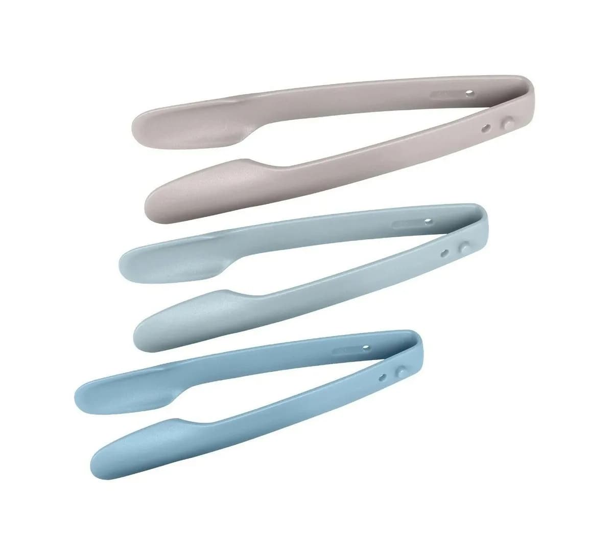 Ten-Teck Kitchen Tongs Set of 3 Nesting Kitchen Tongs Plastic