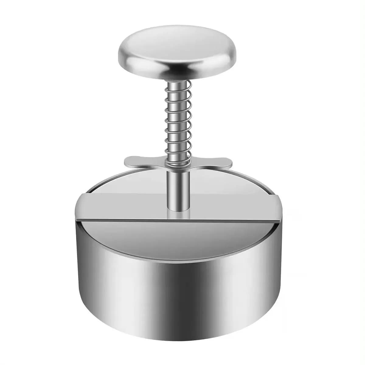 Stainless Steel Hamburger Patty Maker – Adjustable Meat Mold