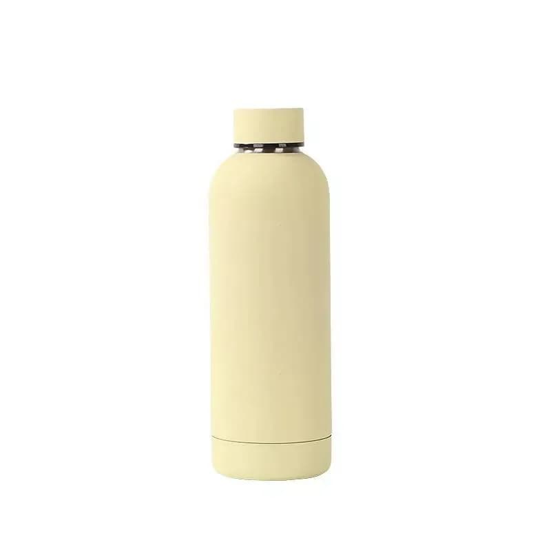 500ml Stainless Steel Vacuum Insulated Thermal Sports Water Bottle Flask - White