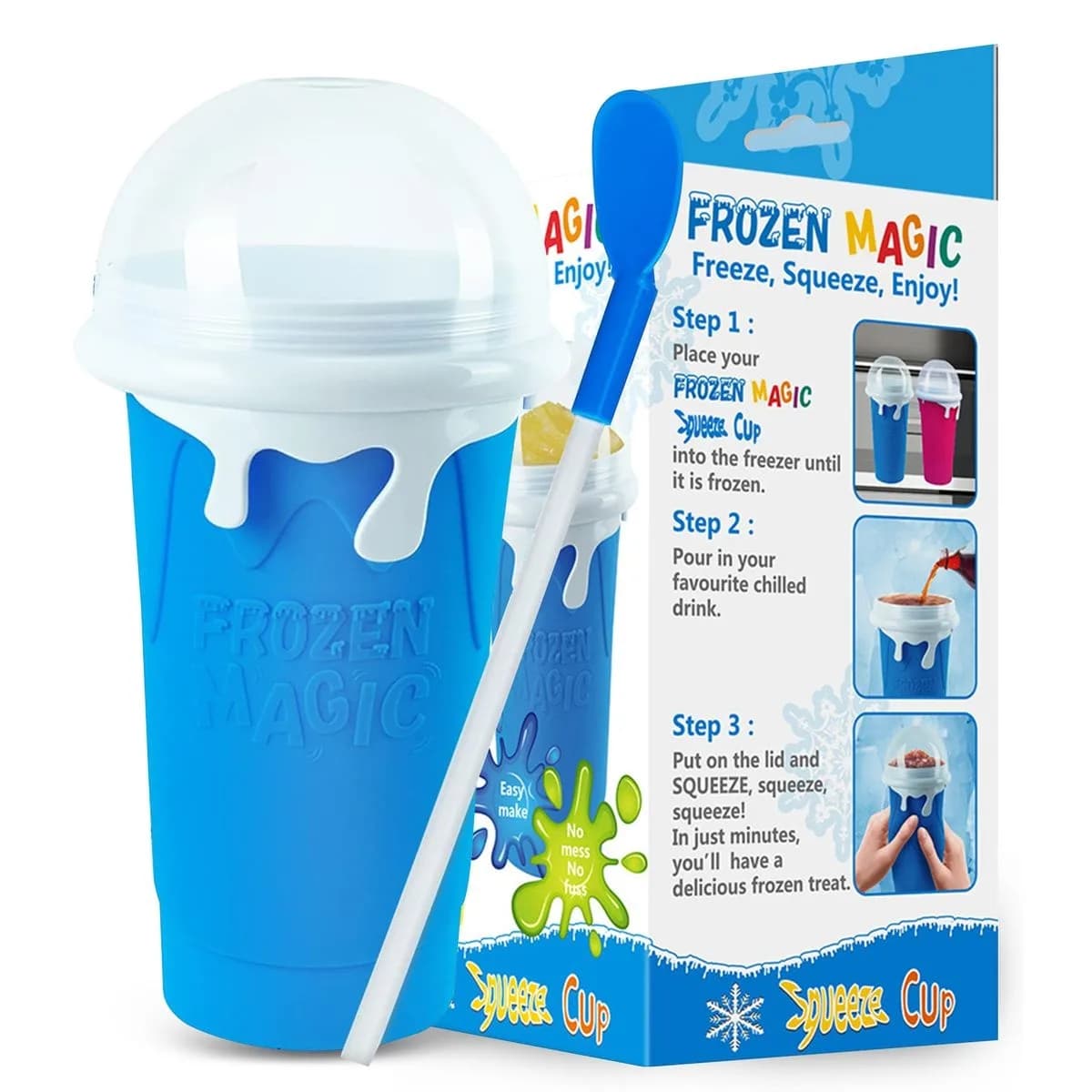 Slushie Maker Cup 500ML Magic Quick Frozen Smoothies Cup DIY Ice-Cream
